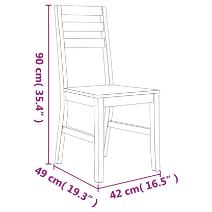 Dining Set | Brown | Solid acacia wood | Standard | Durable | Dining Set