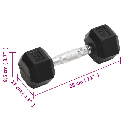 Dumbbells 2 pcs 10 kg Total Cast Iron