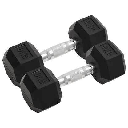 Dumbbells 2 pcs 8 kg Total Cast Iron