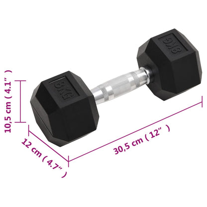 Dumbbells 2 pcs 16 kg Total Cast Iron