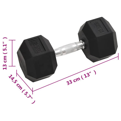 Dumbbells 2 pcs 25 kg Total Cast Iron