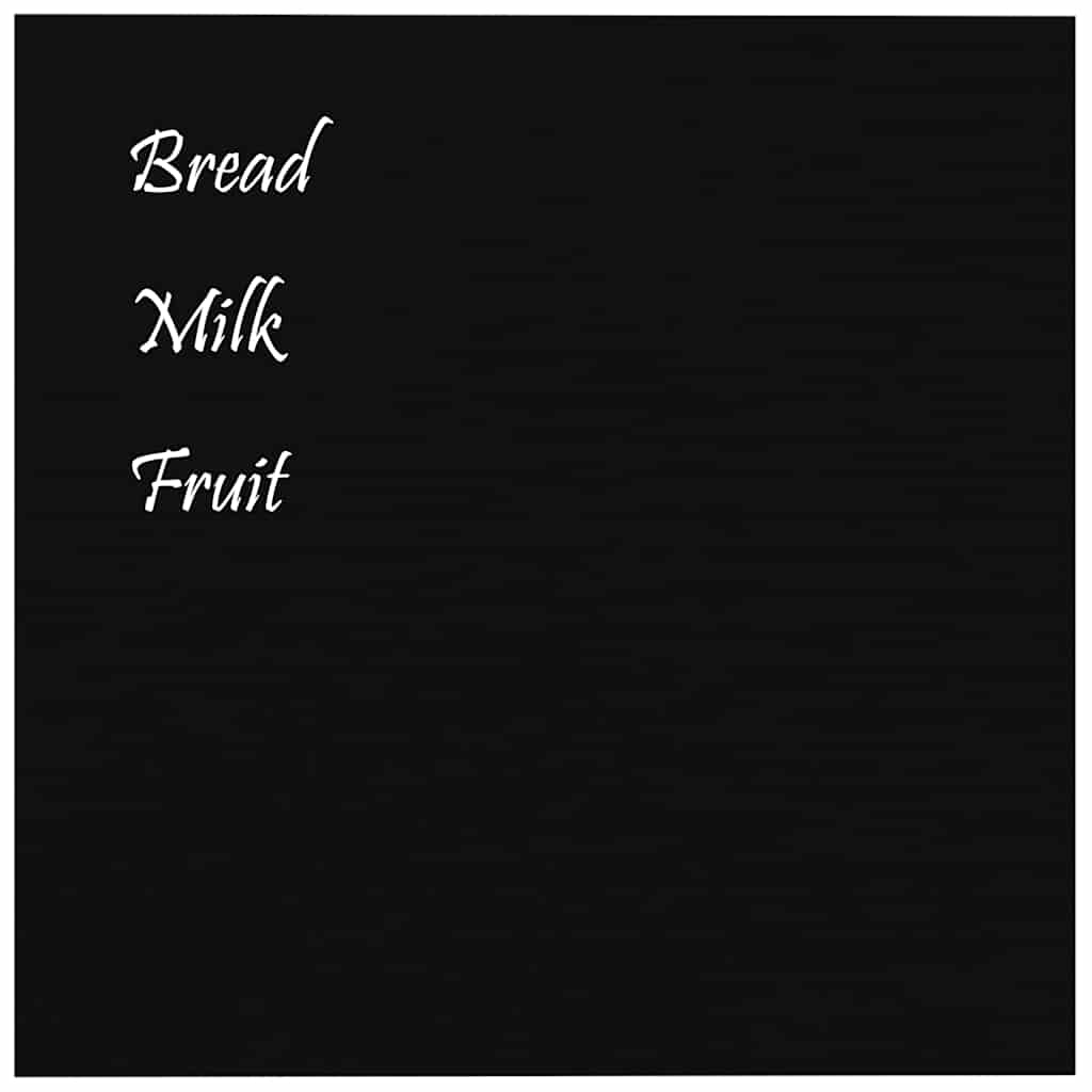 Wall-mounted Magnetic Board Black 40x40 cm Tempered Glass