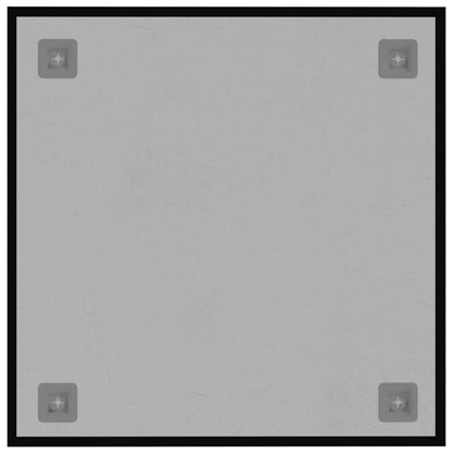 Wall-mounted Magnetic Board Black 40x40 cm Tempered Glass
