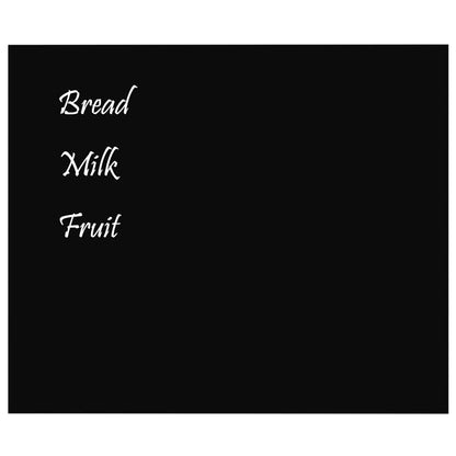 Wall-mounted Magnetic Board Black 60x50 cm Tempered Glass