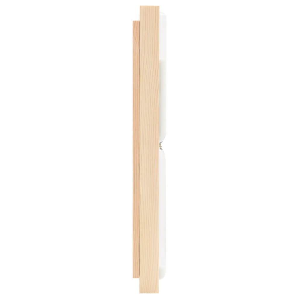 2 in 1 Sauna Hygrothermograph and Sand Timer Set Solid Wood Pine