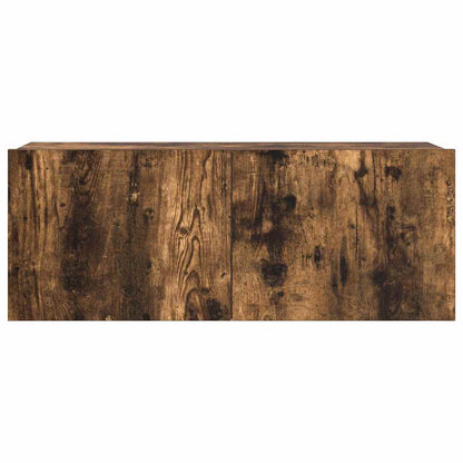 3 Piece TV Cabinet Set Smoked Oak Engineered Wood