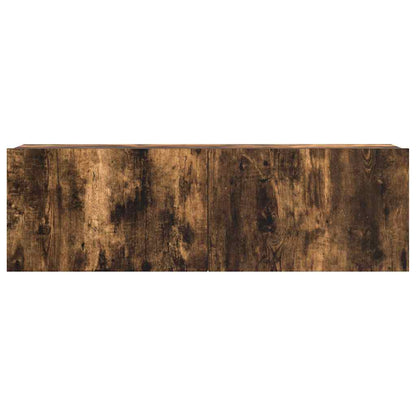3 Piece TV Cabinet Set Smoked Oak Engineered Wood