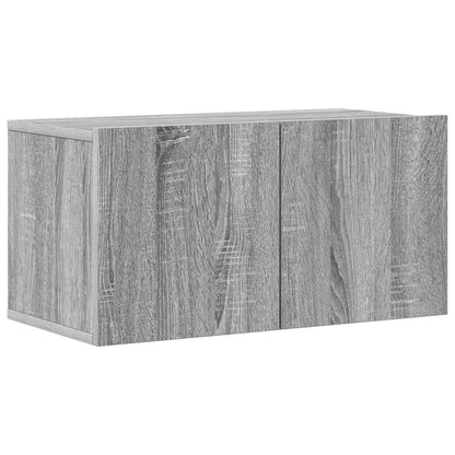 4 Piece TV Cabinet Set Grey Sonoma Engineered Wood
