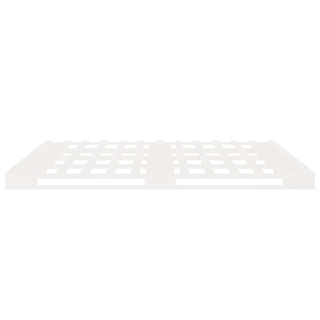 Bed Frame without Mattress White 140x200 cm Solid Wood Pine