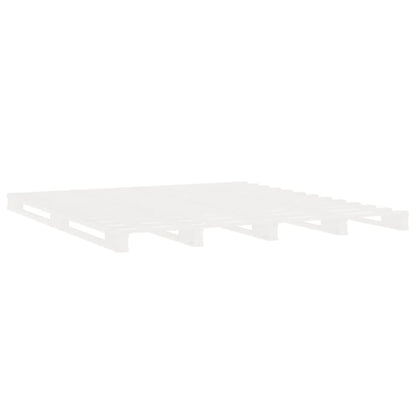 Bed Frame without Mattress White 180x200 cm Super King Solid Wood Pine
