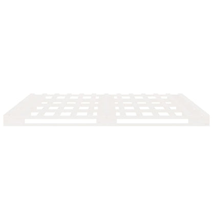 Bed Frame without Mattress White 180x200 cm Super King Solid Wood Pine