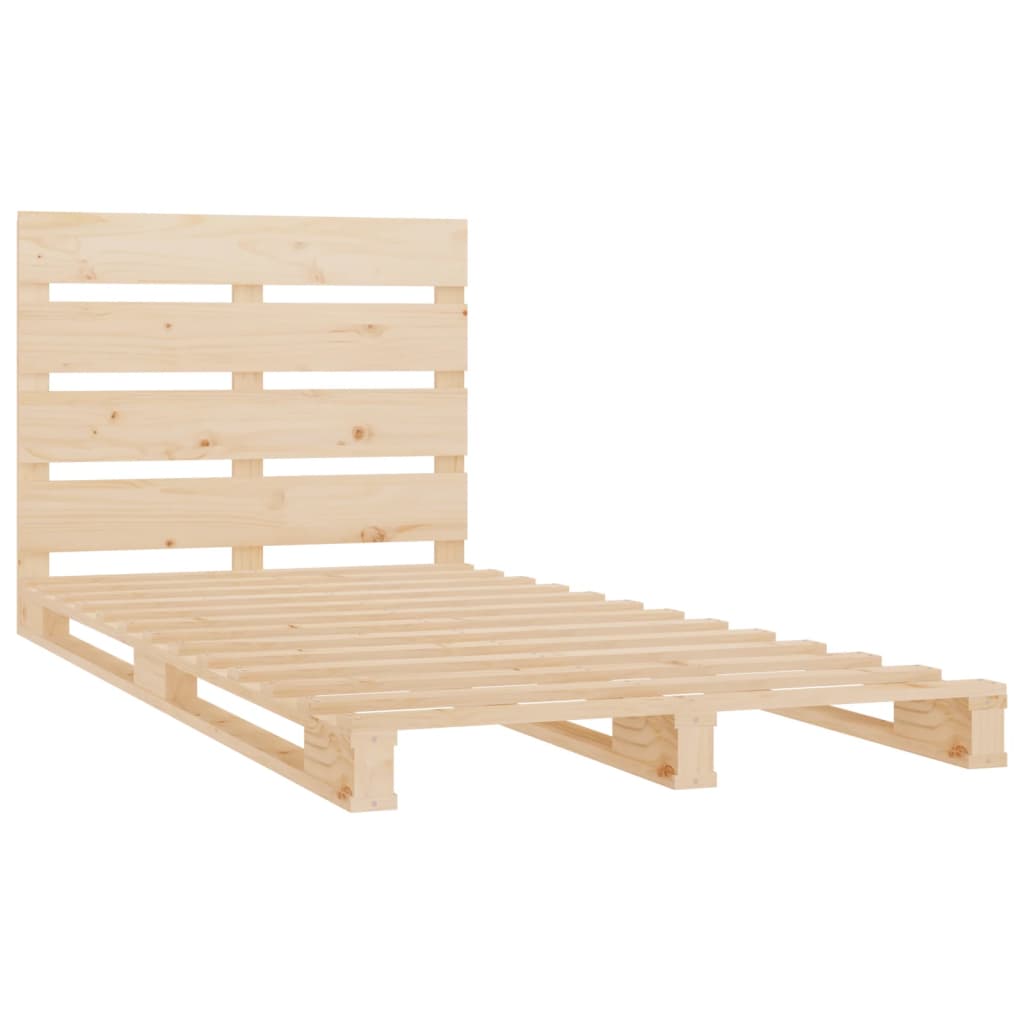 Bed Frame without Mattress 75x190 cm Small Single Solid Wood Pine
