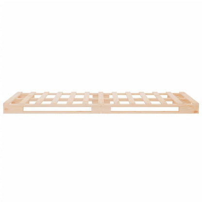 Bed Frame without Mattress 75x190 cm Small Single Solid Wood Pine