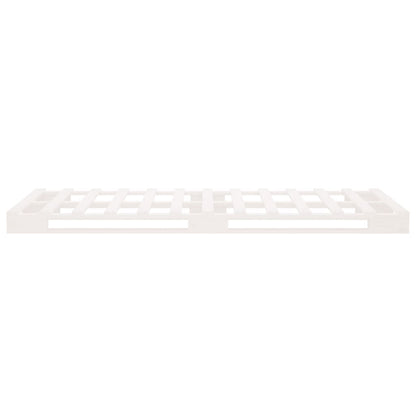 Bed Frame without Mattress White 75x190 cm Small Single Solid Wood Pine
