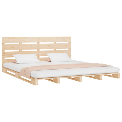 Bed Frame without Mattress 135x190 cm Double Solid Wood Pine