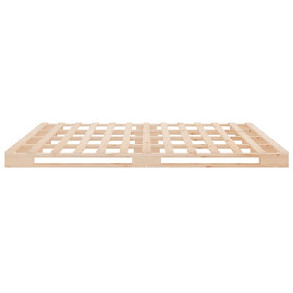 Bed Frame without Mattress 135x190 cm Double Solid Wood Pine