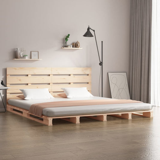Bed Frame without Mattress 135x190 cm Double Solid Wood Pine
