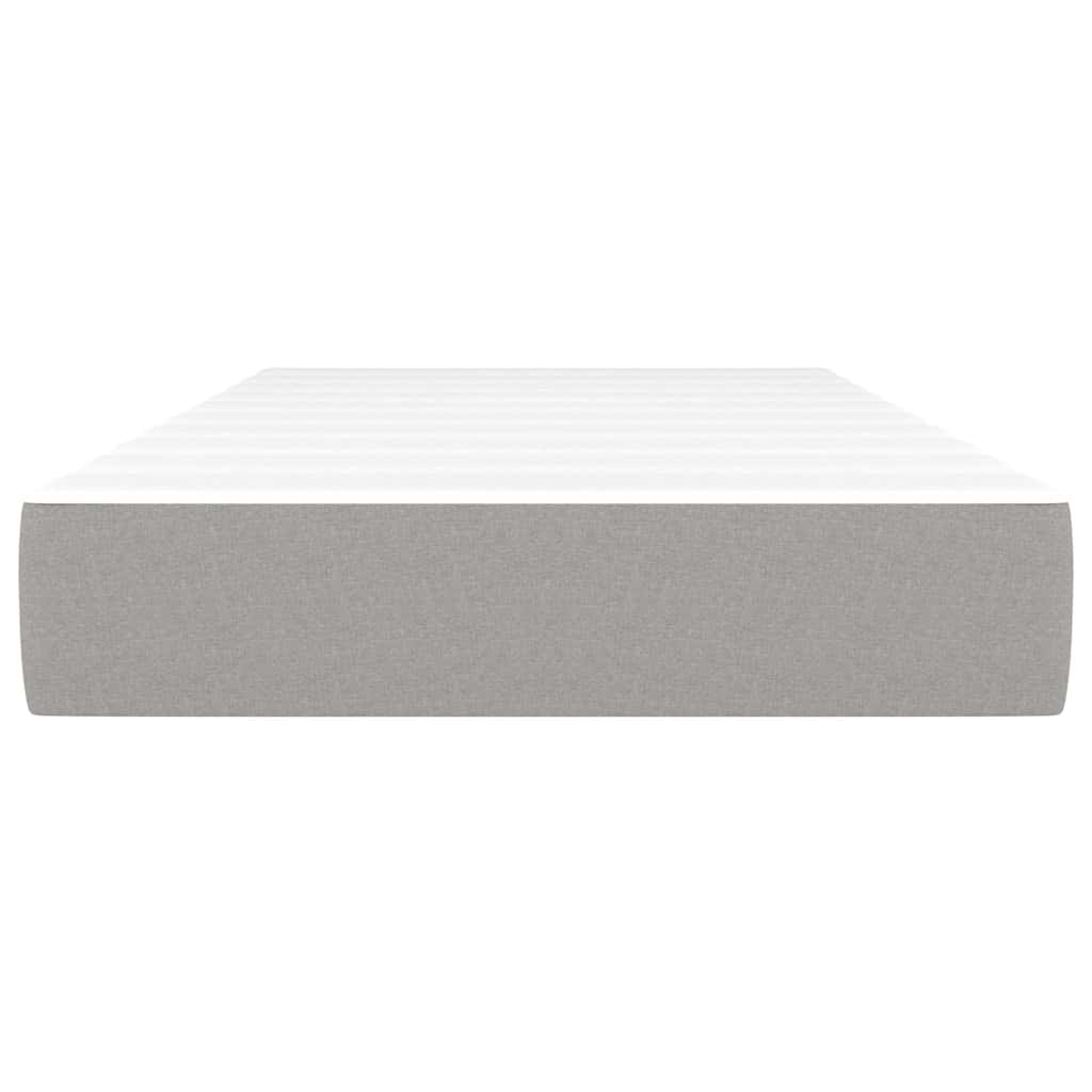 Pocket Spring Bed Mattress Medium Light Grey 100x190x20 cm Twin