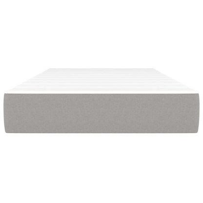Pocket Spring Bed Mattress Medium Light Grey 100x190x20 cm Twin