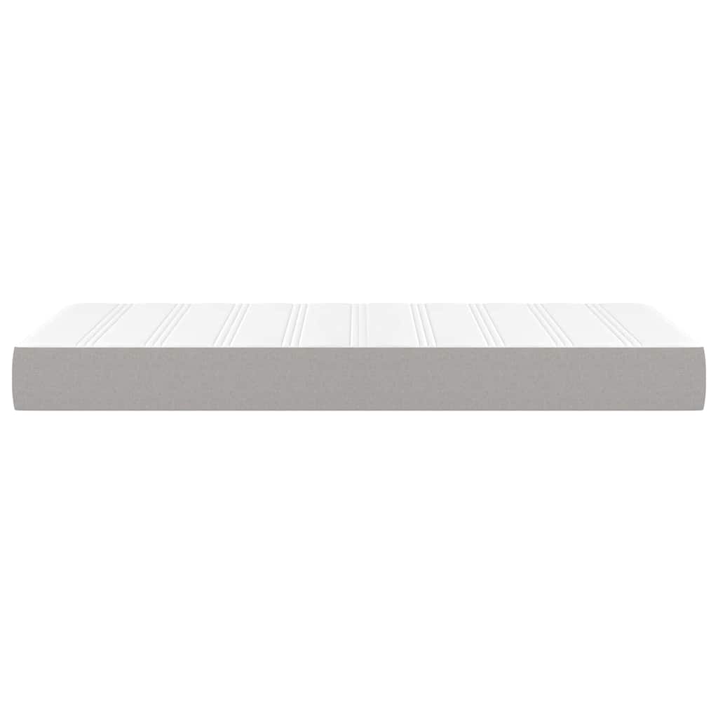Pocket Spring Bed Mattress Medium Light Grey 100x190x20 cm Twin