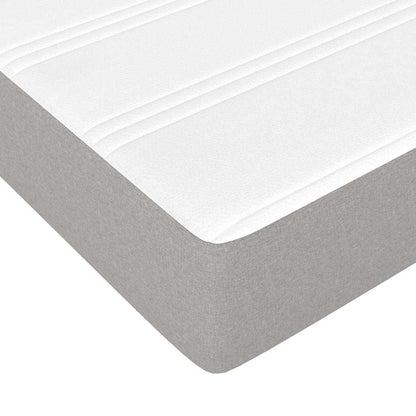 Pocket Spring Bed Mattress Medium Light Grey 100x190x20 cm Twin