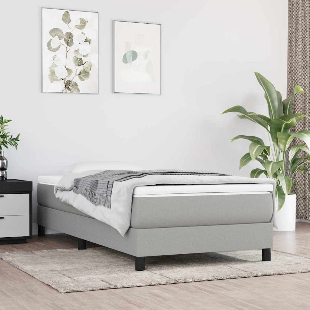 Pocket Spring Bed Mattress Medium Light Grey 100x190x20 cm Twin