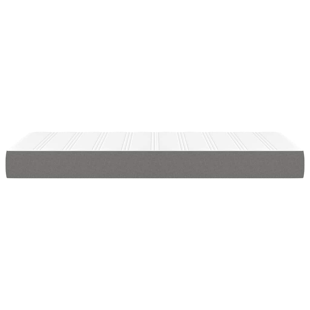 Pocket Spring Bed Mattress Medium Dark Grey 100x190x20 cm Twin