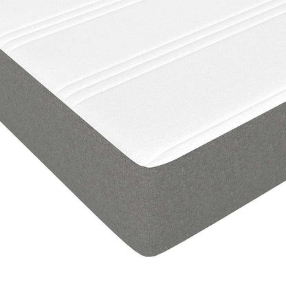 Pocket Spring Bed Mattress Medium Dark Grey 100x190x20 cm Twin