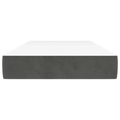 Pocket Spring Bed Mattress Medium Dark Grey 100x190x20 cm Twin