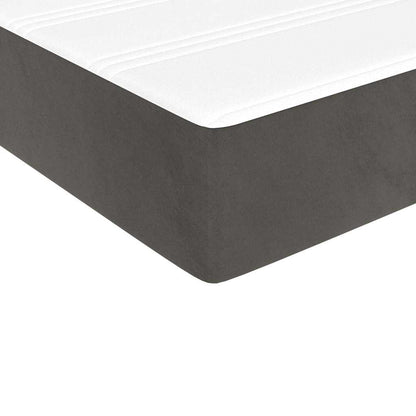Pocket Spring Bed Mattress Medium Dark Grey 100x190x20 cm Twin