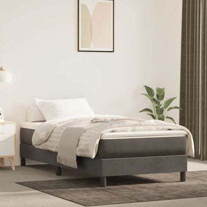 Pocket Spring Bed Mattress Medium Dark Grey 100x190x20 cm Twin