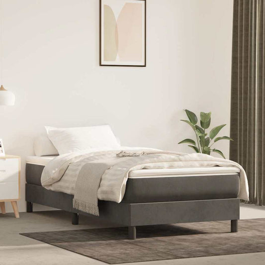 Pocket Spring Bed Mattress Medium Dark Grey 100x190x20 cm Twin