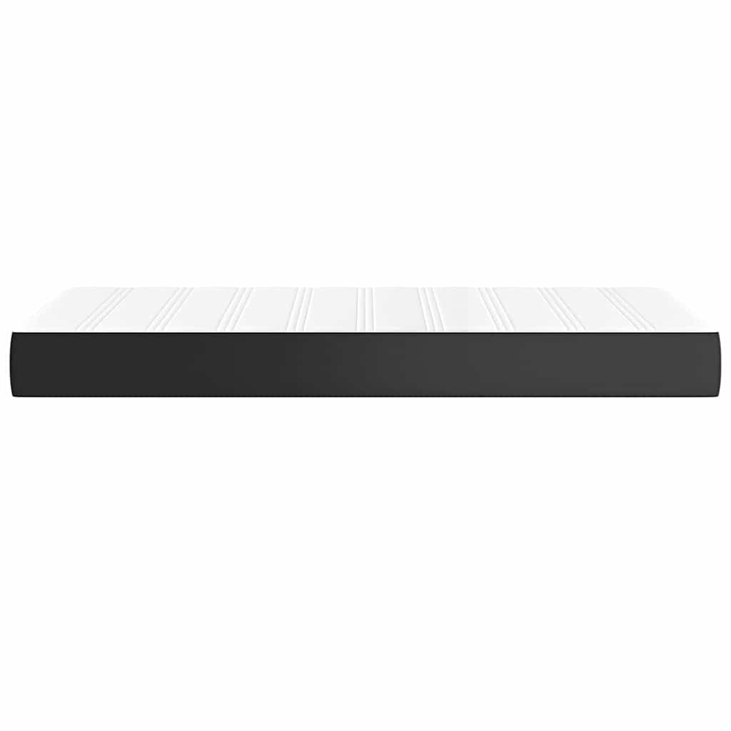 Pocket Spring Bed Mattress Black 100x203x20 cm Faux Leather