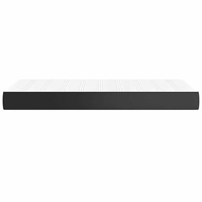 Pocket Spring Bed Mattress Black 100x203x20 cm Faux Leather