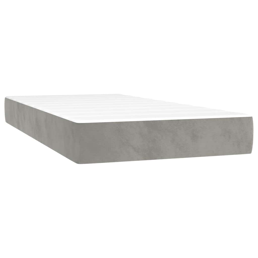 Pocket Spring Bed Mattress Medium Light Grey 100x203x20 cm