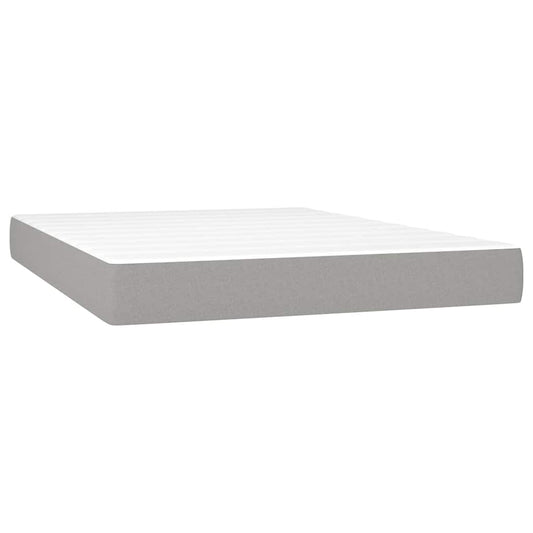 Pocket Spring Bed Mattress Medium Light Grey 137x190x20 cm Full