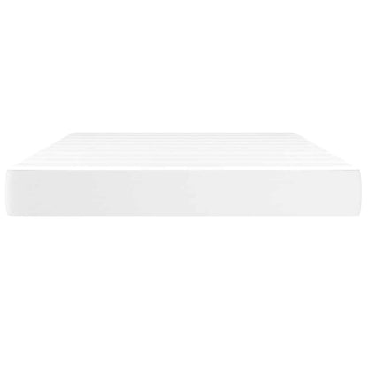Pocket Spring Bed Mattress White 137x190x20cm Full Faux Leather