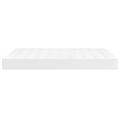 Pocket Spring Bed Mattress White 137x190x20cm Full Faux Leather