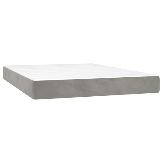 Pocket Spring Bed Mattress Medium Light Grey 137x190x20 cm Full