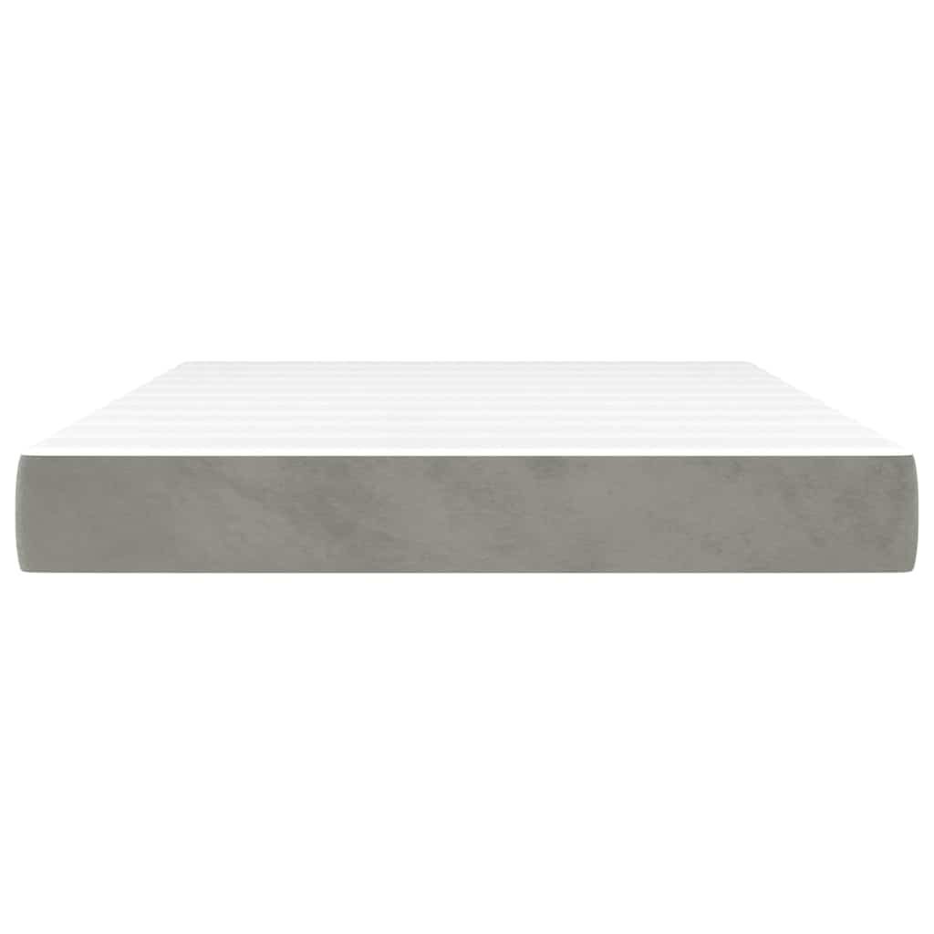 Pocket Spring Bed Mattress Medium Light Grey 137x190x20 cm Full