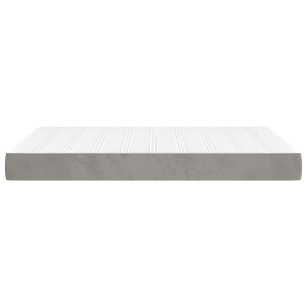Pocket Spring Bed Mattress Medium Light Grey 137x190x20 cm Full