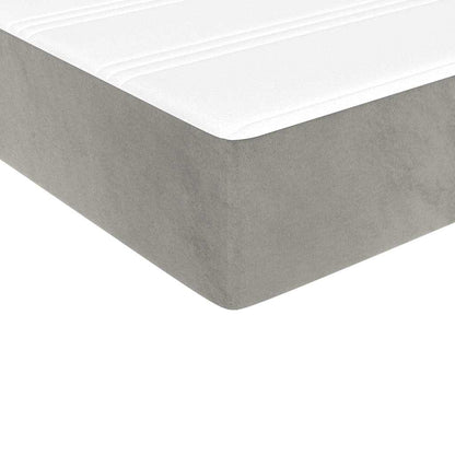 Pocket Spring Bed Mattress Medium Light Grey 137x190x20 cm Full