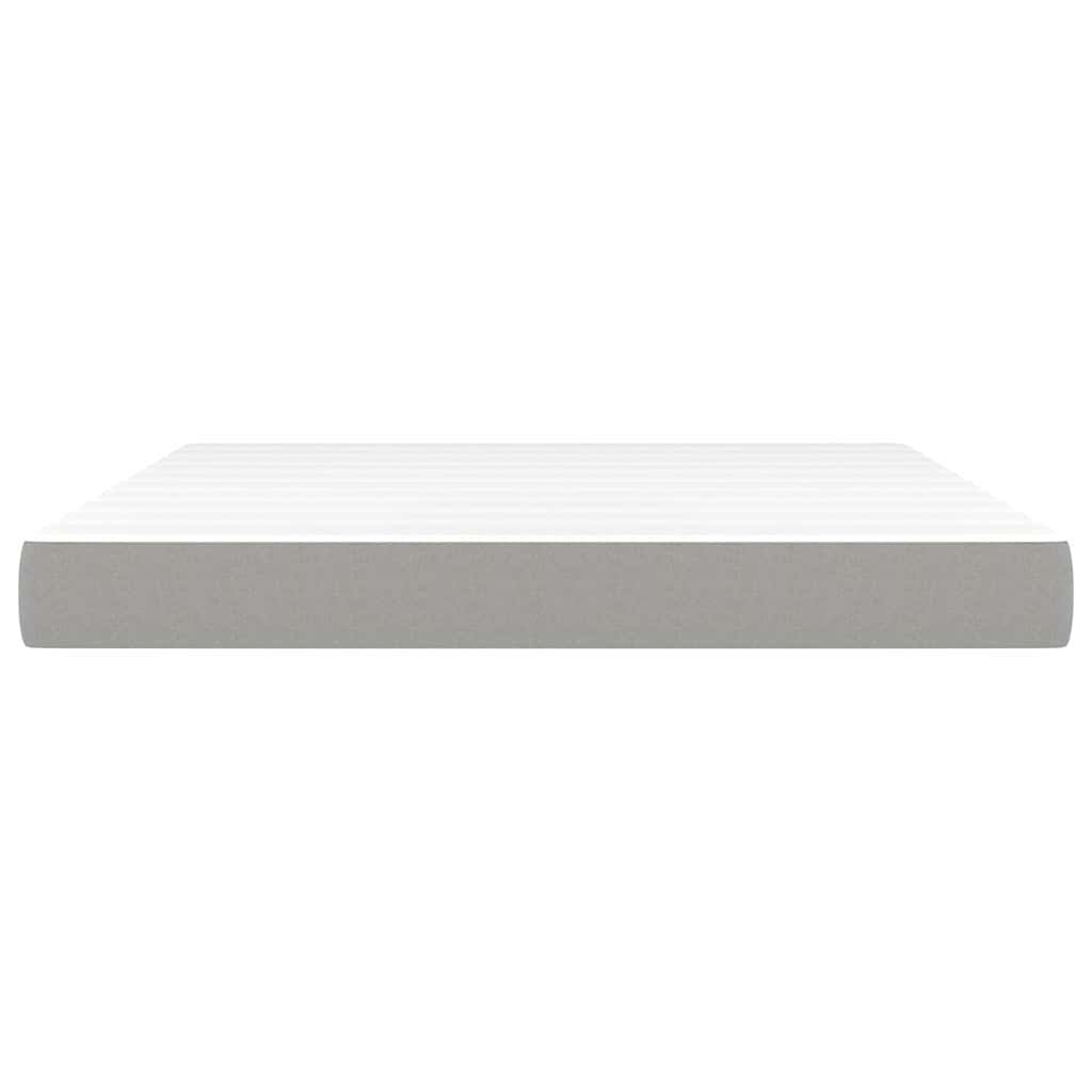 Pocket Spring Bed Mattress Medium Light Grey 152x203x20cm Queen