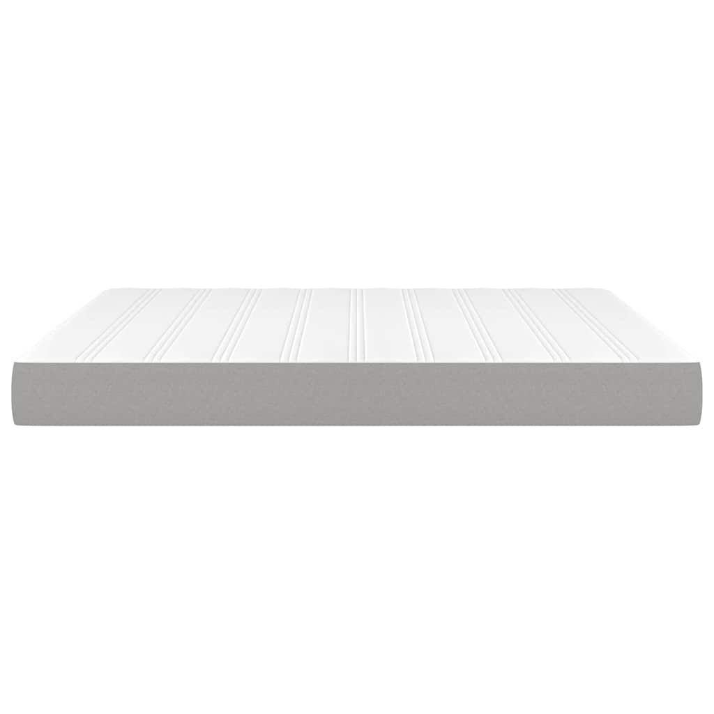 Pocket Spring Bed Mattress Medium Light Grey 152x203x20cm Queen