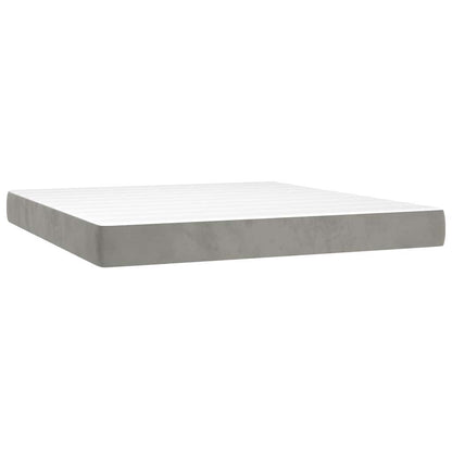 Pocket Spring Bed Mattress Medium Light Grey 152x203x20cm Queen