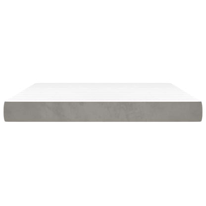 Pocket Spring Bed Mattress Medium Light Grey 152x203x20cm Queen
