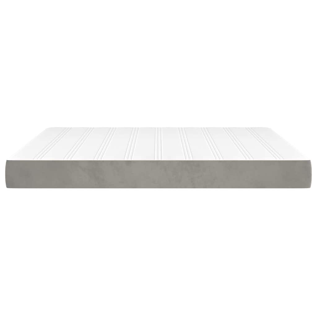 Pocket Spring Bed Mattress Medium Light Grey 152x203x20cm Queen