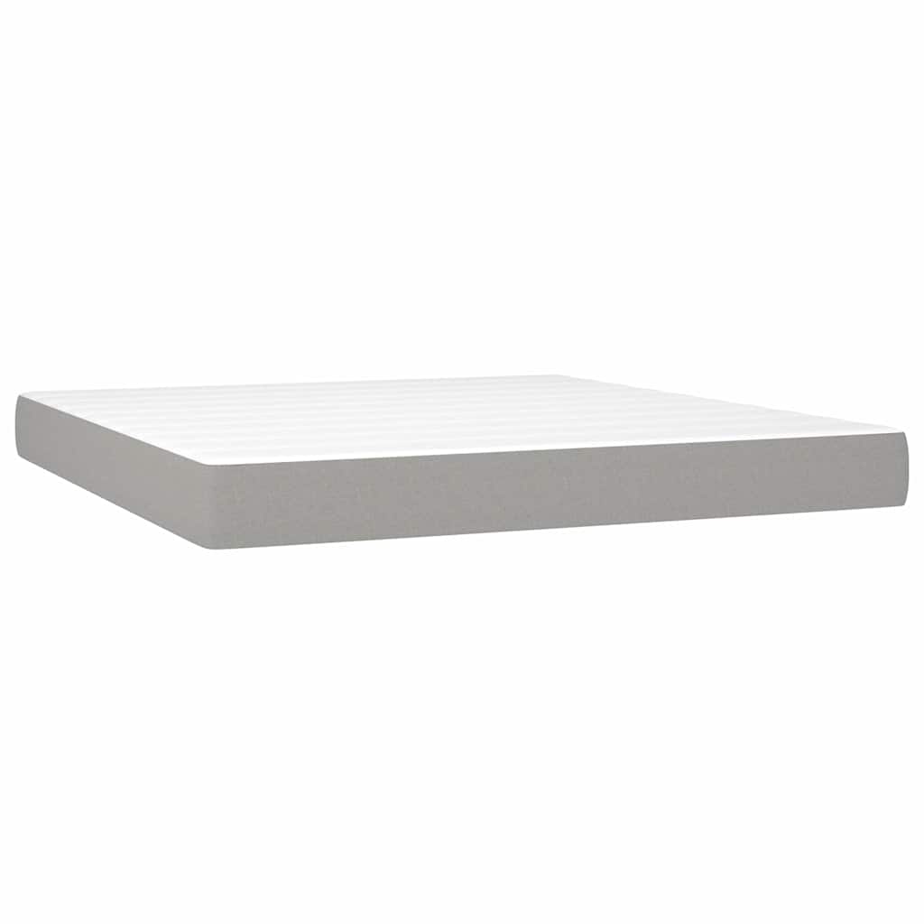 Pocket Spring Bed Mattress Medium Light Grey 193x203x20 cm King