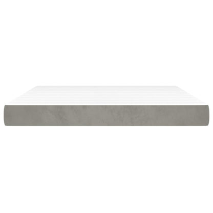 Pocket Spring Bed Mattress Medium Light Grey 193x203x20 cm King (US only)
