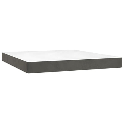 Pocket Spring Bed Mattress Medium Dark Grey 193x203x20 cm King (US only)